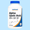 Nutricost, Ácido alfa-lipoico, 600 mg, 240 cápsulas (300 mg por cápsula)