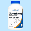 Nutricost, Glutathione, 500MG, 240 capsulas
