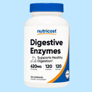 Nutricost, Enzimas digestivas, 620MG, 120 capsulas