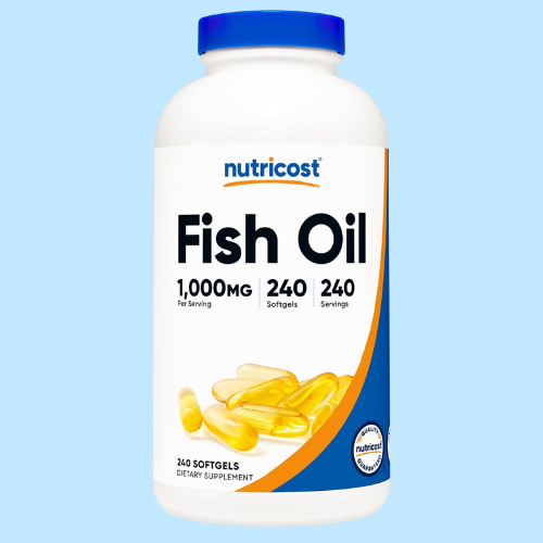 Nutricost, Aceite de pescado, 1000 mg, 240 cápsulas blandas