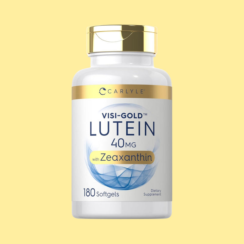 Carlyle Suplemento de luteína y zeaxantina | 40 mg | 180 cápsulas blandas | Pastillas para los ojos | Vitaminas para la salud ocular | Visi-Gold | Sin OMG y sin gluten