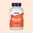 NOW Foods, Niacina, 500 mg, 100 cápsulas vegetales