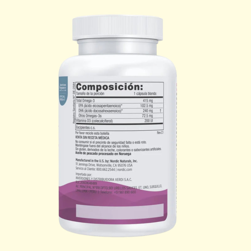 Prenatal DHA 90 cápsulas Nordic Naturals