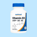 Nutricost, Vitamina D3, 2000 UI, 240 cápsulas blandas